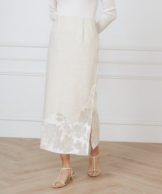 裾レーススカート《ｌａ　ｖｅｉｌｌｅ　ｂｙ　ＳＵＰＥＲＩＯＲ　ＣＬＯＳＥＴ》（７１５０１５２９０６）