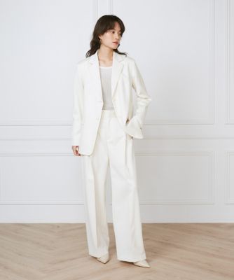 《大きいサイズ》タックワイドパンツ《ｌａ　ｖｅｉｌｌｅ　ｂｙ　ＳＵＰＥＲＩＯＲ　ＣＬＯＳＥＴ》（７１５０１６１８０３）