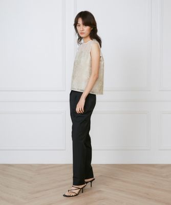 フロントタックパンツ《ｌａ　ｖｅｉｌｌｅ　ｂｙ　ＳＵＰＥＲＩＯＲ　ＣＬＯＳＥＴ》（７１５０１６１９０１）