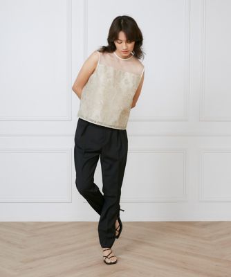 フロントタックパンツ《ｌａ　ｖｅｉｌｌｅ　ｂｙ　ＳＵＰＥＲＩＯＲ　ＣＬＯＳＥＴ》（７１５０１６１９０１）