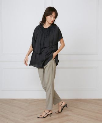 フロントタックパンツ《ｌａ　ｖｅｉｌｌｅ　ｂｙ　ＳＵＰＥＲＩＯＲ　ＣＬＯＳＥＴ》（７１５０１６１９０１）