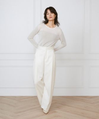 タックワイドパンツ《ｌａ　ｖｅｉｌｌｅ　ｂｙ　ＳＵＰＥＲＩＯＲ　ＣＬＯＳＥＴ》（７１５０１６１９０３）
