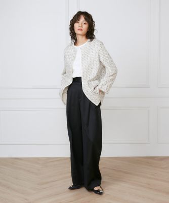 タックワイドパンツ《ｌａ　ｖｅｉｌｌｅ　ｂｙ　ＳＵＰＥＲＩＯＲ　ＣＬＯＳＥＴ》（７１５０１６１９０３）