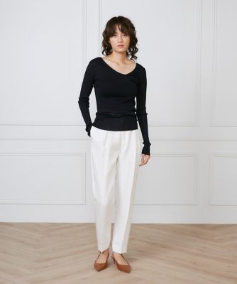 フロントタックパンツ《ｌａ　ｖｅｉｌｌｅ　ｂｙ　ＳＵＰＥＲＩＯＲ　ＣＬＯＳＥＴ》（７１５０１６１９０７）