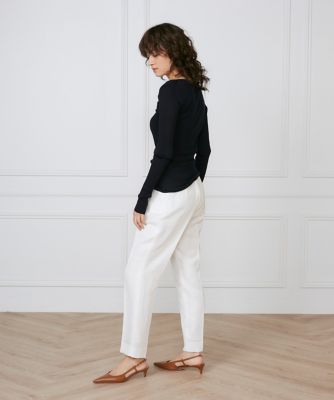 フロントタックパンツ《ｌａ　ｖｅｉｌｌｅ　ｂｙ　ＳＵＰＥＲＩＯＲ　ＣＬＯＳＥＴ》（７１５０１６１９０７）
