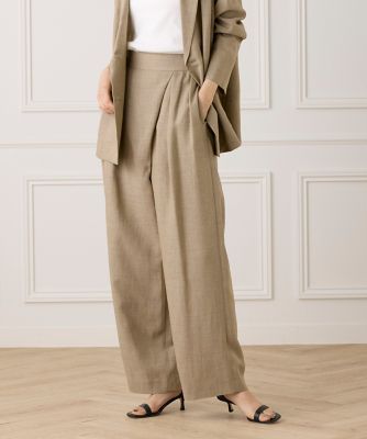 la veille by SUPERIOR CLOSET (Women)/ラヴェイユ バイ スーペリアクローゼット ラップパンツ《la veille by SUPERIOR CLOSET》(7150161950) 42ベージュ パンツ・ズボン【三越伊勢丹/公式】