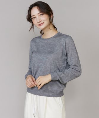 ＜SUPERIOR CLOSET (Women)＞《ＣＯＮＴＥＳＳＡ》シルクカシミヤクルーネックニット（７１５０１７００４３）