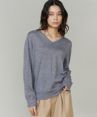 CONTESSA》シルクカシミヤVネックニット