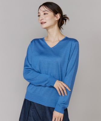 CONTESSA》シルクカシミヤVネックニット