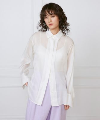 オーガンジーシャツ《ｌａ　ｖｅｉｌｌｅ　ｂｙ　ＳＵＰＥＲＩＯＲ　ＣＬＯＳＥＴ》（７１５０１８２９０４）