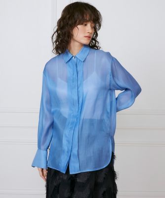 オーガンジーシャツ《ｌａ　ｖｅｉｌｌｅ　ｂｙ　ＳＵＰＥＲＩＯＲ　ＣＬＯＳＥＴ》（７１５０１８２９０４）