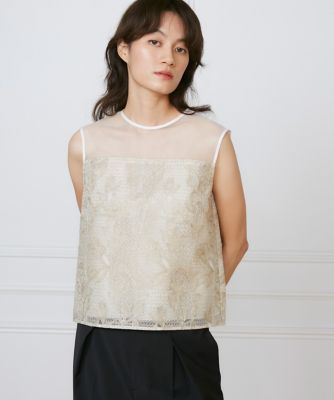 オーガンジーブラウス《ｌａ　ｖｅｉｌｌｅ　ｂｙ　ＳＵＰＥＲＩＯＲ　ＣＬＯＳＥＴ》（７１５０１８２９０６）