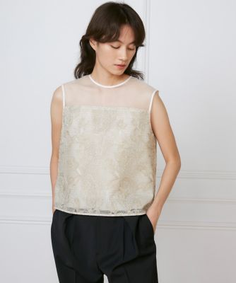 オーガンジーブラウス《ｌａ　ｖｅｉｌｌｅ　ｂｙ　ＳＵＰＥＲＩＯＲ　ＣＬＯＳＥＴ》（７１５０１８２９０６）