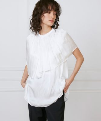 la veille by SUPERIOR CLOSET (Women)/ラヴェイユ バイ スーペリアクローゼット ケープカラーブラウス《ｌａ　ｖｅｉｌｌｅ　ｂｙ　ＳＵＰＥＲＩＯＲ　ＣＬＯＳＥＴ》（７１５０１８２９０７）
