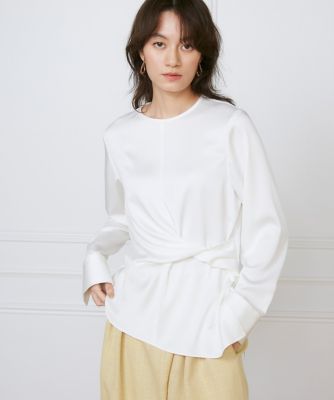 ウエストひねりブラウス《ｌａ　ｖｅｉｌｌｅ　ｂｙ　ＳＵＰＥＲＩＯＲ　ＣＬＯＳＥＴ》（７１５０１８２９２０）