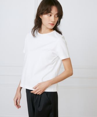 ＜la veille by SUPERIOR CLOSET (Women)＞《大きいサイズ》シンプルＴシャツ《ｌａ　ｖｅｉｌｌｅ　ｂｙ　ＳＵＰＥＲＩＯＲ　ＣＬＯＳＥＴ》（７１５０１９０８０２）