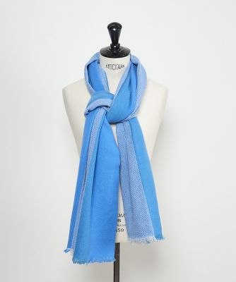 TOMORROWLAND カシミヤ チェックリバーシブルマフラー