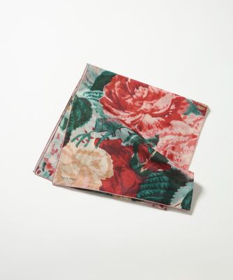 ＜SUPERIOR CLOSET (Women)＞《ＦＡＶＯＲＩＴＥ》Ｌｉｇｈｔ　Ｍｕｌｔｉｃｏｌｏｒ　Ｆｌｏｗｅｒ　スカーフ《Ｔａｐｉｓ　Ｎｏｉｒ》（７１５０２８４３１１）