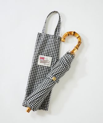 《Ｔｒａｄｉｔｉｏｎａｌ　Ｗｅａｔｈｅｒｗｅａｒ》フォールディングバンブー晴雨兼用傘（７１５０２９３６０１）