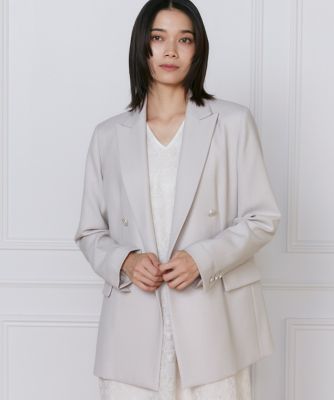 ＜INED (Women)＞ダブルブレストジャケット（７１５１１４１００２）