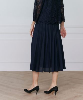 シフォンプリーツスカート（７１５１１５２０１３）