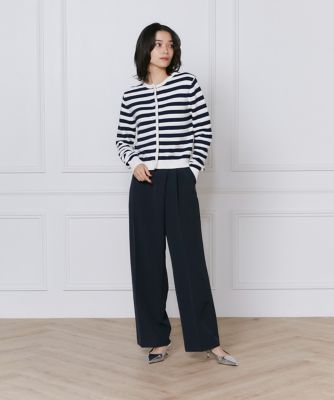 TROVE 21SS「HOUI WRAP PANTS」3 ネイビー ラップパンツ ラップワイドパンツ(ネイビー) | 【公式】NAKAGAMI ONLINE SHOP