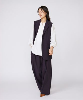 ＴＲストレッチツータックワイドパンツ（７１５１１６１０１４）