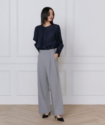 ＴＲストレッチツータックワイドパンツ（７１５１１６１０１４）