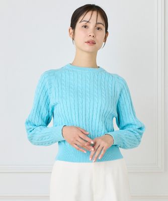 《大きいサイズ》ケーブルニット（７１５１１７０８１０）