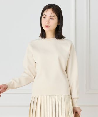 大きいサイズ》スムースプルオーバーニット