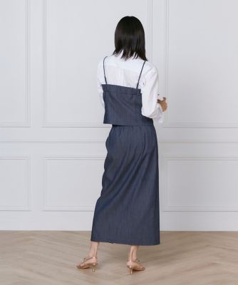 デニム風ビスチェ（7151182012） | INED (Women)/イネド