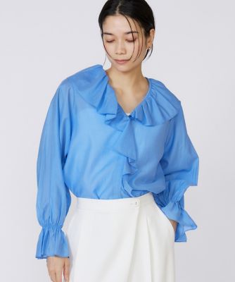 完売❗️大人気❗️iami in fact… プリーツフリル襟　ブラウス I am I in fact（アイアムアイインファクト）の「プリーツ
