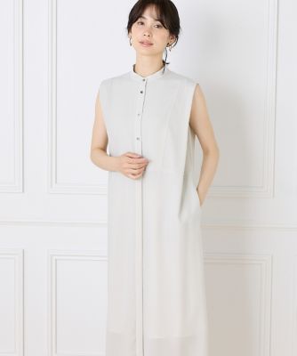 《ＷＥＢ限定》ノースリーブシャツワンピース（７１５２１２１０１８）