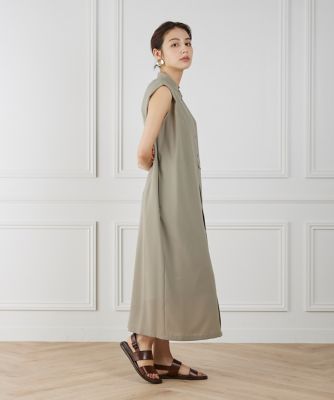 《ＷＥＢ限定》ノースリーブシャツワンピース（７１５２１２１０１８）