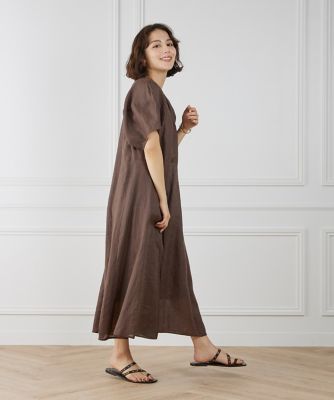 《ＷＥＢ限定》ボリュームスリーブリネンワンピース（７１５２１２１０１９）