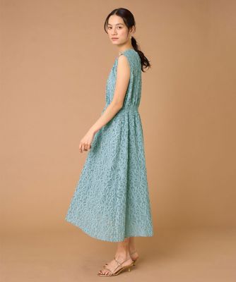 フラワージャカードノースリーブワンピース（7152121026