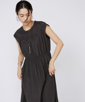 《大きいサイズ》タックワンピース（７１５２１２１８１４）