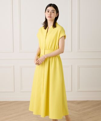 ギャザーワンピース 大きいサイズ》ウエストギャザーワンピース