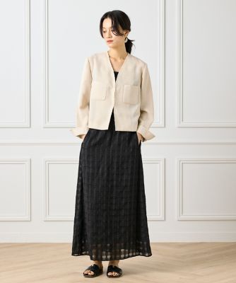カラミジャケット（7152141018） | INED (Women)/イネド