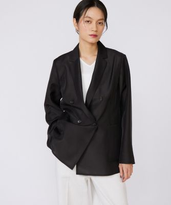 INED L (Women/大きいサイズ)/イネドＬ 《大きいサイズ》オーガンジーシースルージャケット（７１５２１４１８１２）
