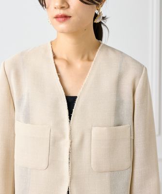 カラミジャケット 大きいサイズ》カラミジャケット（7152141818