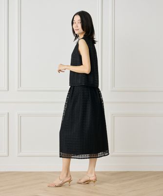 タックレーススカート（７１５２１５２０２３）