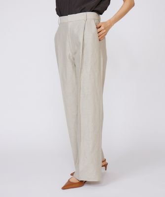 ＜INED (Women)＞ラメワンタックワイドパンツ（７１５２１６１０４７）
