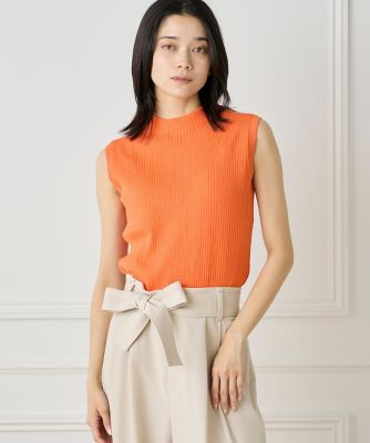 ノースリーブワイドリブニット（7152170023） | INED (Women