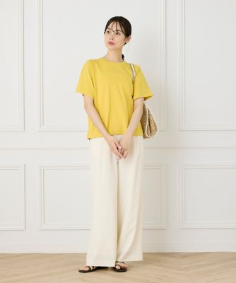 WEB限定》Tシャツ風プルオーバーサマーニット