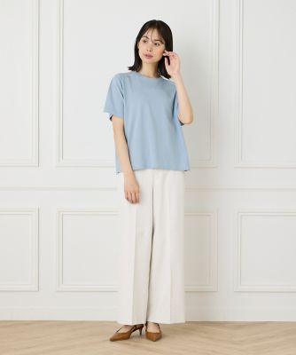 《ＷＥＢ限定》Ｔシャツ風プルオーバーサマーニット（７１５２１７００２９）