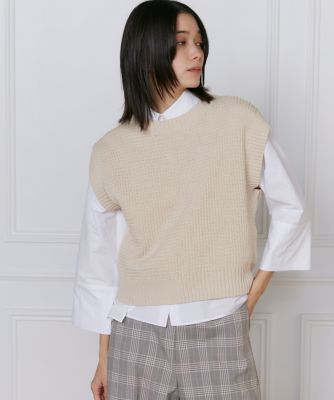 INED (Women)/イネド ノースリーブプルオーバーニット 《YVON》(7152170117)