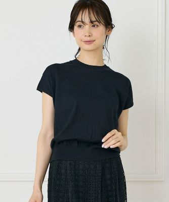 《大きいサイズ》《ＷＥＢ限定》フレンチスリーブサマーニット（７１５２１７０８２８）