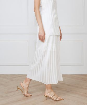 ＜la veille by SUPERIOR CLOSET (Women)＞シャイニーヤーンスカート《ｌａ　ｖｅｉｌｌｅ　ｂｙ　ＳＵＰＥＲＩＯＲ　ＣＬＯＳＥＴ》（７１５２１７５９０６）