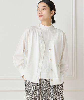 ＜INED (Women)＞Ｖネックカーディガン（７１５２１７８０２２）
